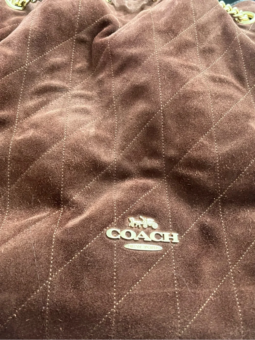 Suede Coach Purse Set - Picture 4 of 9